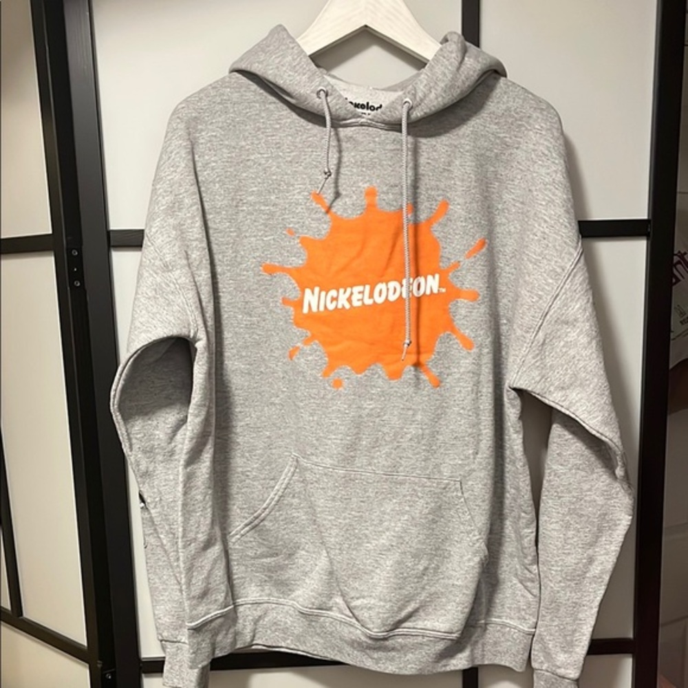 Nickelodeon Gray Sweater with Logo Unisex Size XL